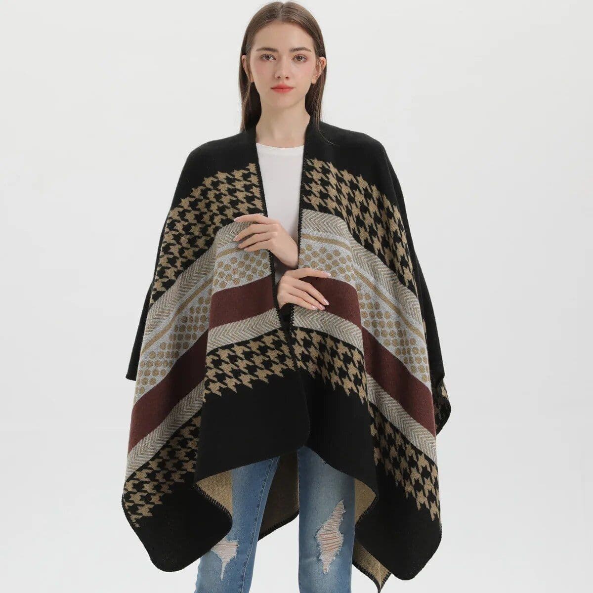 Poncho femme